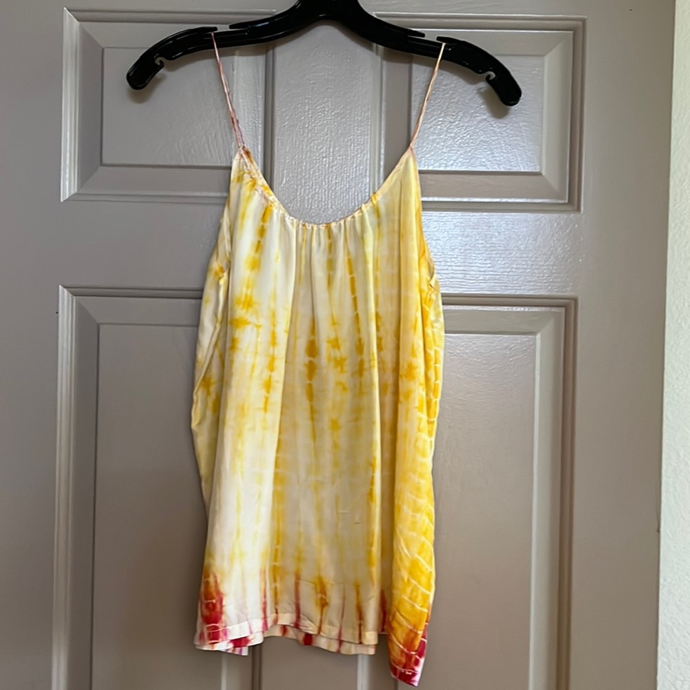 Tucker by Bergdorf Goodman silk tie dye top